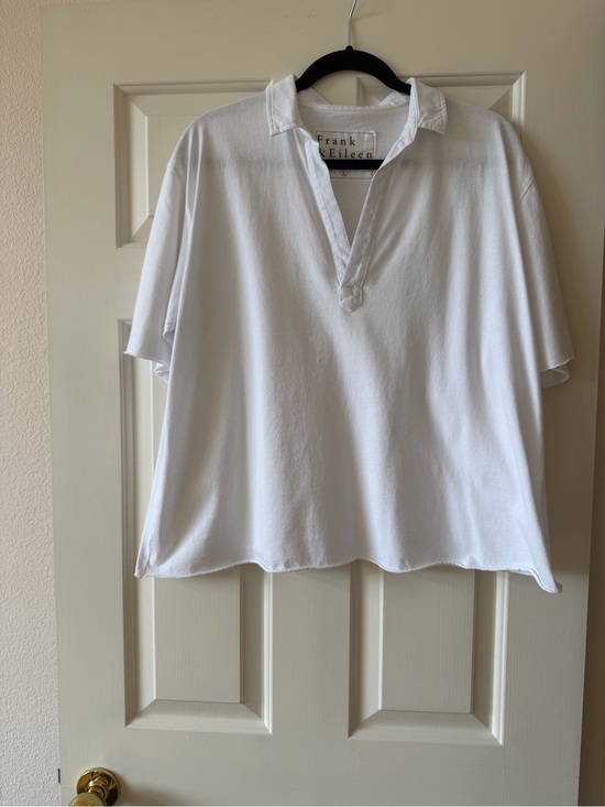 Frank & Eileen Other - Frank & Eileen White Relaxed Open-Collar Polo. Like New. Excellent condition.